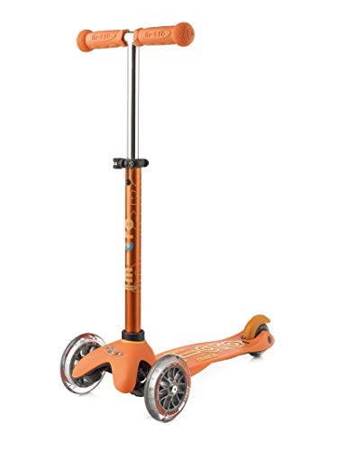 Micro Mobility - Trottinette Mini Deluxe Orange - Trottinette Enfant au Design Original - Apprentissage de l'équilibre en Douceur - De 2 à 5 Ans - Orange