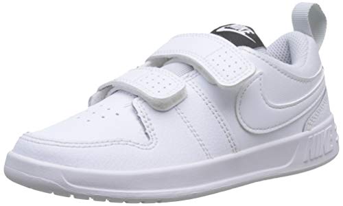 Nike Pico 5 (PSV), Chaussures de Tennis Mixte Enfant, Blanc (White/White/Pure Platinum 100), 33 EU