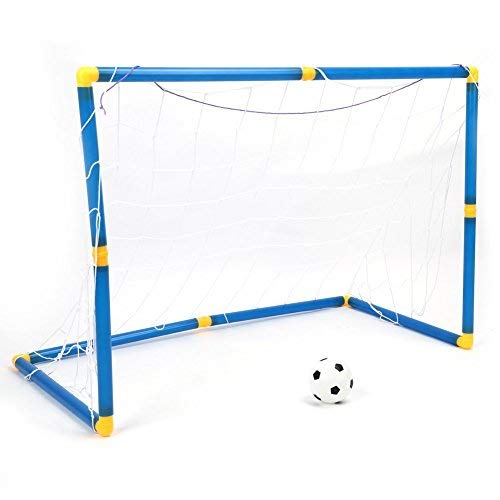 Yosoo Kit de Football pour Enfants Entraînement Goal Ballon de Football avec Pompe Ensemble 90 * 60 * 47cm Jouet Sport Cadeau Fils