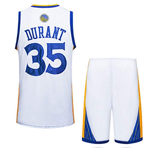 Rying Homme Basket Maillots Curry#30 Durant#35 Thompson#11 Green#23 Iguodala#9 Golden State Warriors Basketball Fans Broderie Jersey T-Shirt et Short Sportwear Ensemble pour Teenager Adulte