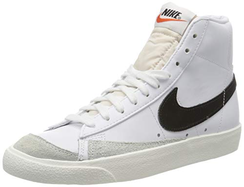 Nike Blazer Mid '77 VNTG, Chaussures de Basketball Homme, Blanc (White/Black 000), 40 EU