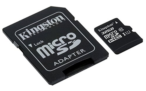 Kingston SDCS/32GB MicroSD Canvas Select UHS-I Classe 10 avec vitesse de lecture allant jusqu’à 80Mo/s (  avec adaptateur SD ) - Donnez vie à vos vidéos HD