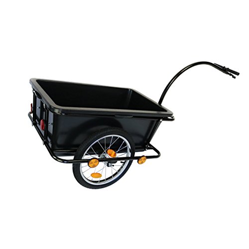 Oypla Remorque de vélo Chariot avec Accouplement et pneumatique des pneus 90L Cargo