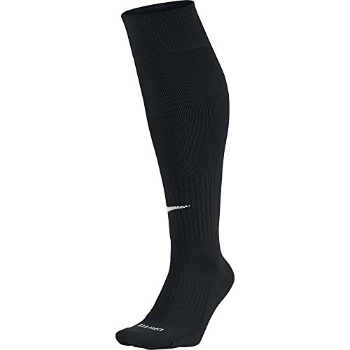 Nike - SX4120 - Chaussettes de football - Mixte adulte - Multicolore (Black/White) - L (Taille fabricant: 42-46)