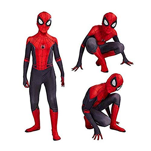 FINDPITAYA Déguisement Spiderman Far from Home Enfant Spiderman Cosplay Costume avec Masque (XL 130-140)