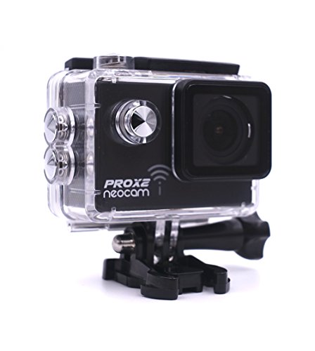 NEOCAM PROX2 - Caméra de sport embarquée vidéo 4K24 FPS 1080p 60 FPS - Photo 20MP - Ultra haute performance - Marque Française (Noir)