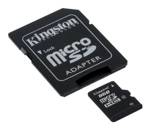Kingston - SDC4/16GB - Carte Micro SDHC - Classe 4 - 16 Go avec Adaptateur