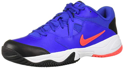 Nike Nikecourt Lite 2, Chaussures de Tennis Homme, Multicolore (Racer Blue/Bright Crimson/Black/White 400), 43 EU