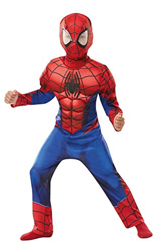 Rubie's 640895 Spiderman officiel Marvel Spider-Man, Deluxe enfant Costume-age Hauteur 140 cm, garçon, 9-10