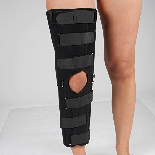 Attelle d'immobilisation du genou avant et après opération, trois tailles