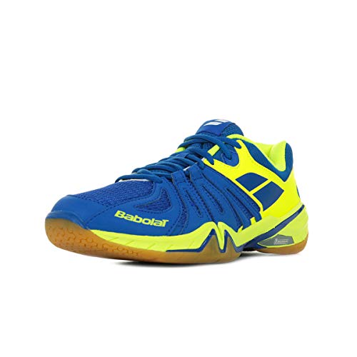Babolat Chaussures de Badminton Hommes Shadow Spirit Hommes 30s1611 Bleu/Jaune-