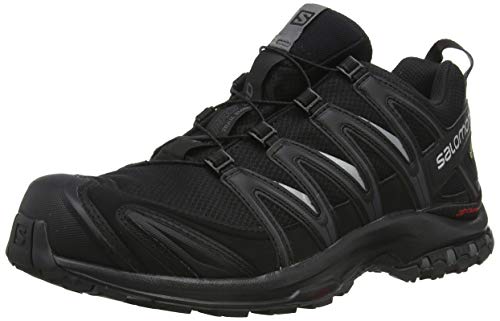Salomon Homme Chaussures de Trail Running, XA PRO 3D GTX, Couleur: Noir (Black/Black/Magnet), Pointure: EU 44