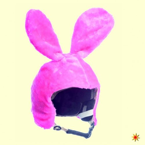 Couvre casque de ski Housse Lapin Rose, Bunny, bonnet