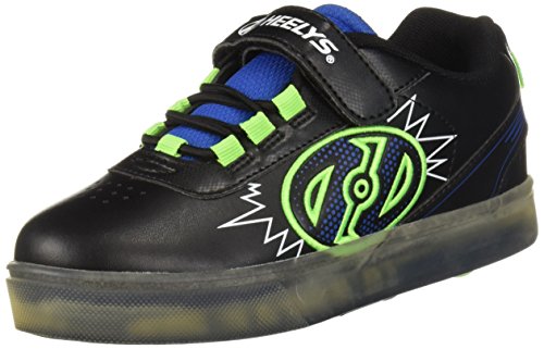 Heelys X2, Chaussures de Fitness Mixte Enfant, Multicolore (Black/Blue/Green 000), 35 EU