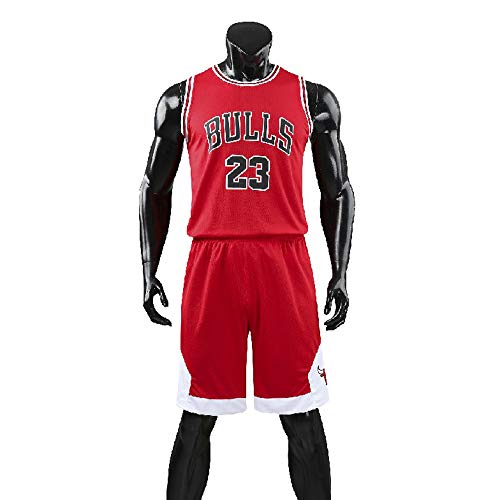 Hommes NBA Michael Jordan # 23 Chicago Bulls Short de Basket-Ball Retro Maillots d'été Uniforme de Basket-Ball Top & Shorts