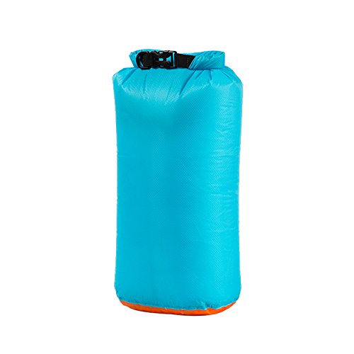 1T étanche Dry Bag, ultraléger Dry Sack, Roll Top de Compression Sack, Bleu Ciel, S - 6L