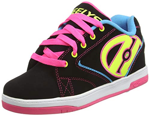 Heelys Propel 2.0, Sneaker Bas du Cou Enfant, Black/Neon Multi, 36.5 EU
