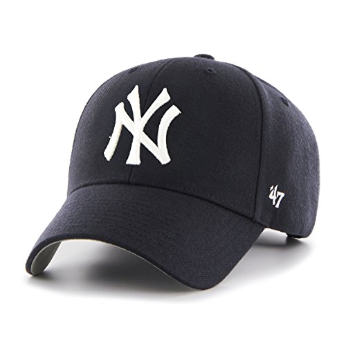 New York Yankees 47 Brand MLB MVP Structured Adjustable Hat Chapeau - Navy