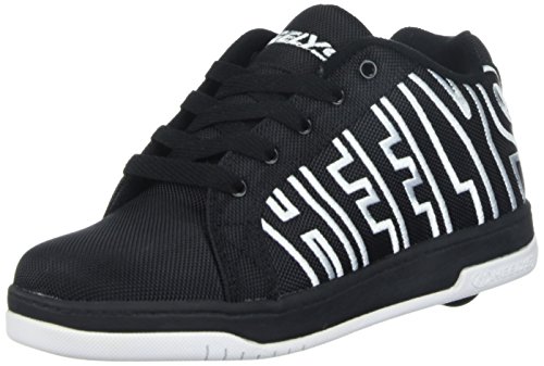 Heelys Split | Chaussures à roulettes pour garçons | (40.5 EU, Black/White)