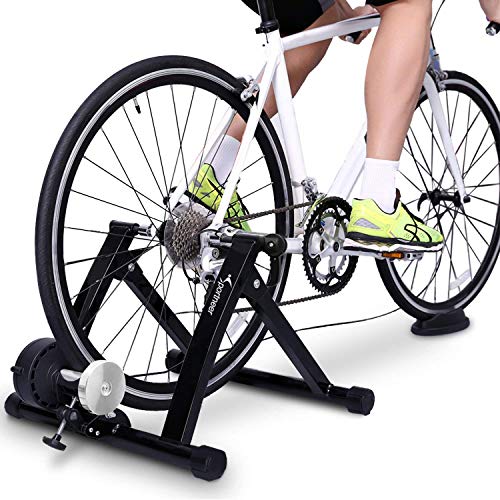 Sportneer Support d'entrainement pour vélo - Support magnétique pour Entrainement de vélo en Acier avec Roue réductrice de Bruit