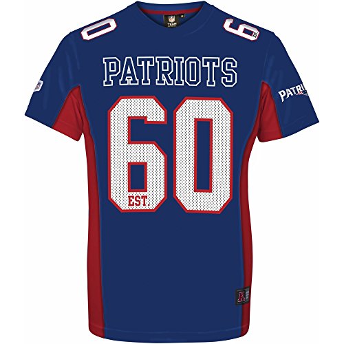 Majestic NFL NEW ENGLAND PATRIOTS Moro Mesh Jersey T-Shirt, Größe:L