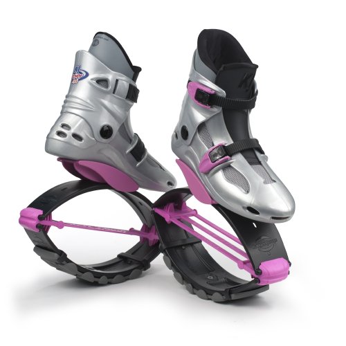 Kangoo Jumps Power Se Chaussures de Sport à Rebond Fille Multicolore Silver/Pink 32-35