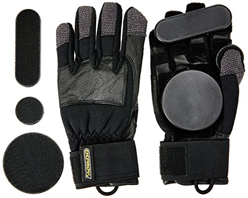 Osprey Longboard, Downhill, Freeride Slide Gloves with Removeable Pucks Mixte Enfant, Noir, Medium