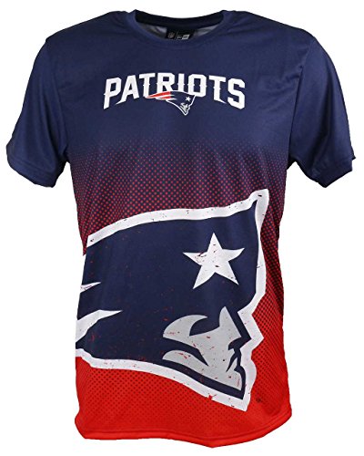 New Era New England Patriots New Era Tee / T Shirt Nfl Gradient Tee Navy - L