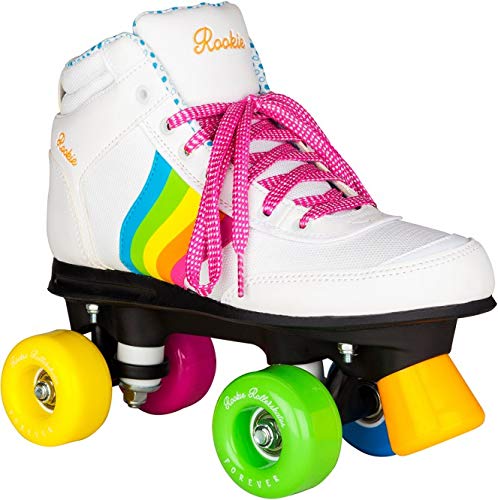 Rookie  -Forever Rainbow - Patins à 4 roues - Mixte Adulte - Blanc (multicolore) - 38