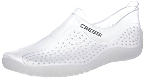 Cressi - Water Shoes - Chaussons pour Sport Aquatique - Adulte et Enfant - Blanc (Transparente) - 38 EU
