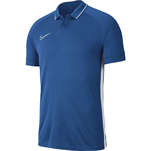 Nike Academy19 Polo Homme, Marina/Marina/White/White, FR : M (Taille Fabricant : M)