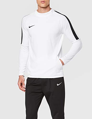 Nike Academy18 Hoodie Sweat d'entrainement Homme, White/Black/White/(Black), FR : M (Taille Fabricant : M)