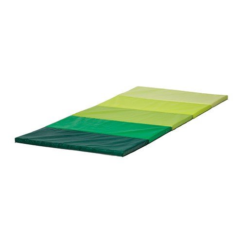 IKEA PLUFSIG - Folding gym mat, green - 78x185 cm by Ikea