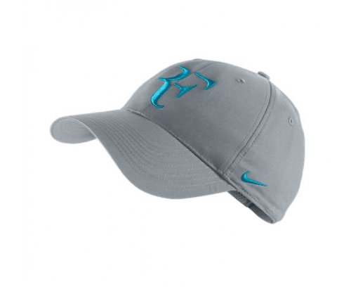 NIKE Roger Federer Hybrid Cap, Grey/Blue by Nike