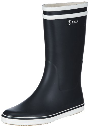 Aigle Malouine Bt, Bottes de Pluie Femme, Bleu (Marine/Blanc), 38 EU