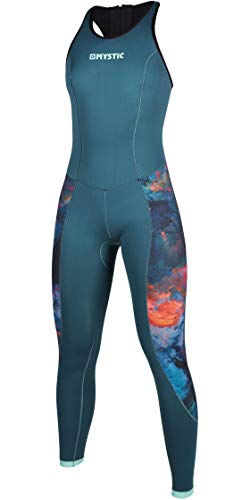 Mystic Watersports - Combinaison de Surf Surf Kitesurf & Windsurf Femme Diva 2mm Back Zip Long Jane - Teal