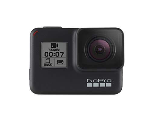 GoPro HERO7 Black — Caméra numérique embarquée étanche avec écran tactile, vidéo HD 4K, photos 12 MP, diffusion en direct et stabilisation intégrée