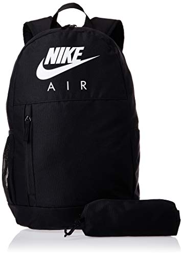 Nike Y NK ELMNTL BKPK-GFX FA19 Sac à Dos de Sport Mixte Enfant, Black/Black/(White), FR Unique (Taille Fabricant : MISC)