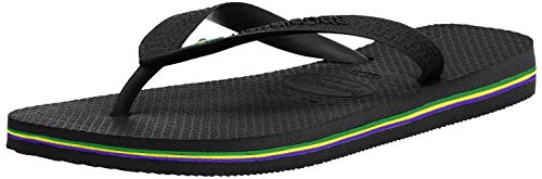 Havaianas Brasil, Tongs Mixte Adulte, Noir (Black 0090), 45/46 EU( 43/44 BR)