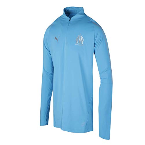 Puma Om 1/4 Zip Top 2018/19, Sweat-Shirt,Bleu,L