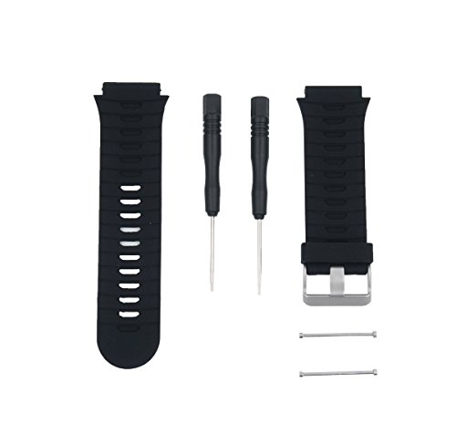 Remplacement Silicone Bande de Montre Bracelet pour Garmin Forerunner 920XT Noir