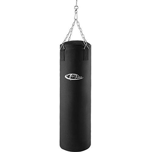 TecTake Sac de boxe sac de frappe rempli 25kg à suspension par chaîne 105cm