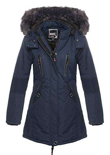 Geographical Norway - Parka Femme Coraly Marine-Taille - 1