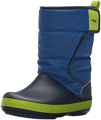Crocs Lodgepoint Snow Boot, Bottes de Neige Mixte Enfant Bleu (Blue Jean/navy) 36/37 EU