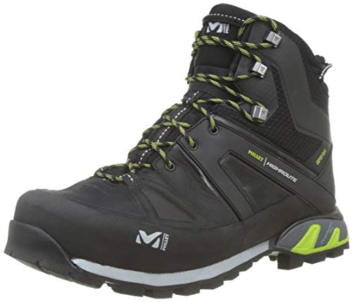 Millet - High Route GTX M - Chaussures Hautes de Randonnée - Homme - Membrane Gore-Tex Imperméable Respirante - Semelle Vibram - Noir - 42 2/3