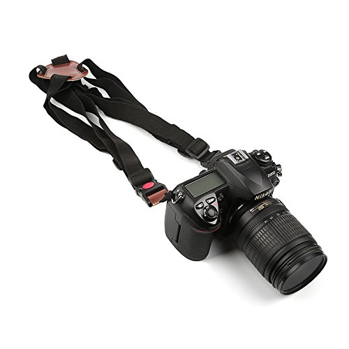 Shoot Double Bandoulière Set Photographie professionnelle – Sport bandoulière avec sécurité pour caméra SLR DSLR (Canon, Nikon, Sony, Olympus, Pentax, etc.) (Sangle + Sangle + Plateau)