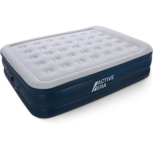 Active Era Matelas Pneumatique Premium Deux Personnes avec Pompe Électrique et Oreiller Intégrés