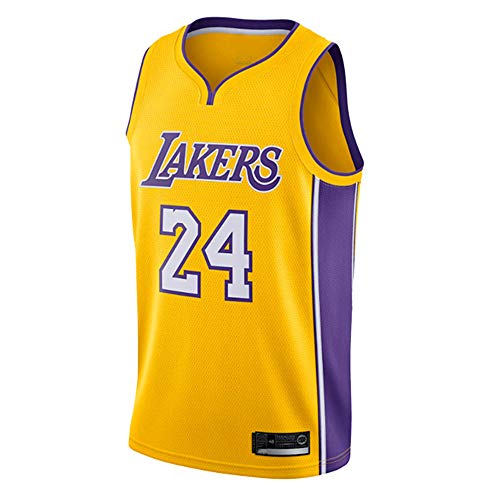 GRYUEN NBA Lakers 24# Kobe Bryant Jerseys, Maillot de Basket-Ball, Maillots,Maillot de Supporters, Gilet Respirant à séchage Rapide,Homme Femme