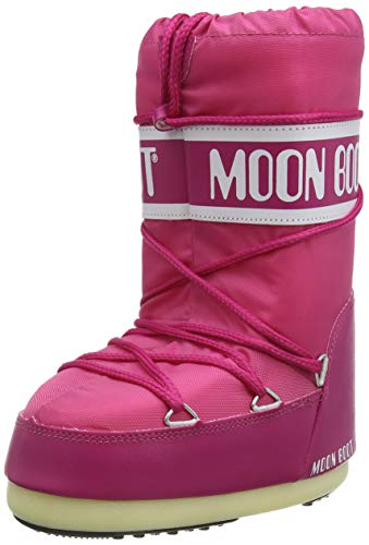 Moon Boot Nylon 14004400 - Bottes de Neige - Mixte Enfant  Rose (BOUGANVILLE 62) 31-34 EU