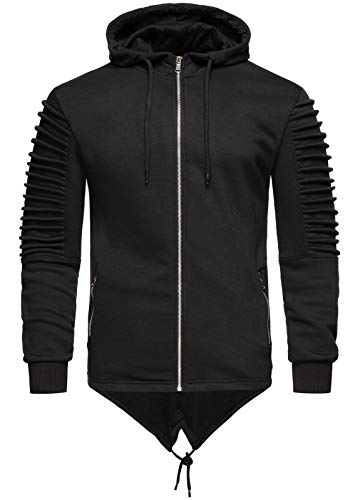 Rock Creek - Sweat-Shirt à Capuche - Cardigan - Manches Longues - Homme - Noir - XXX-Large